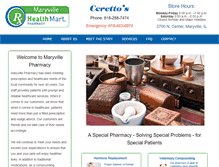 Tablet Screenshot of maryvillepharmacy.com